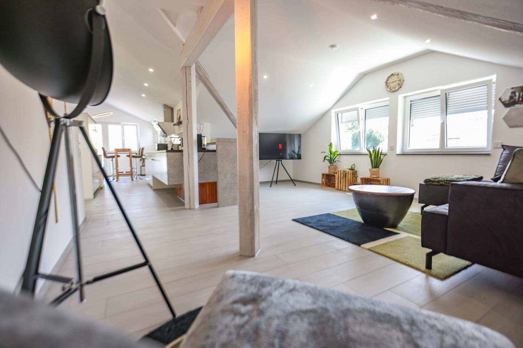 Penthouse-Wohnung I 100 Qm I Blick Auf Die Weinreben I Nespresso I Emma Matratzen Auggen Luaran gambar